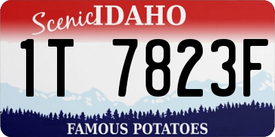 ID license plate 1T7823F