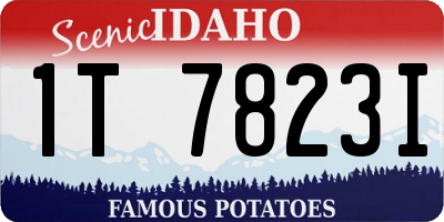 ID license plate 1T7823I