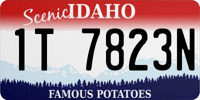 ID license plate 1T7823N