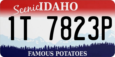 ID license plate 1T7823P