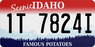 ID license plate 1T7824I