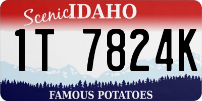 ID license plate 1T7824K