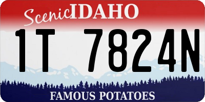 ID license plate 1T7824N