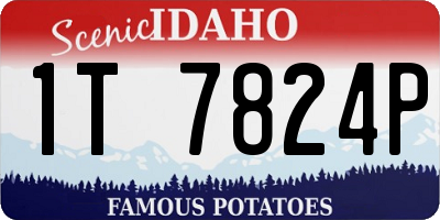 ID license plate 1T7824P