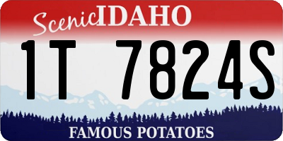 ID license plate 1T7824S