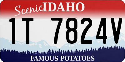 ID license plate 1T7824V