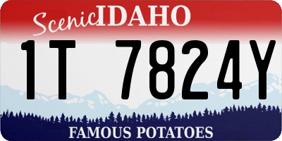 ID license plate 1T7824Y