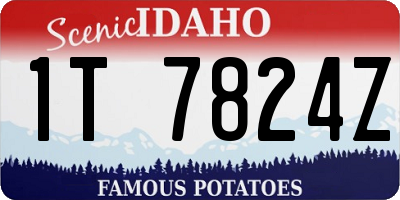 ID license plate 1T7824Z