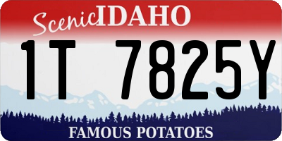 ID license plate 1T7825Y