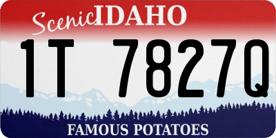ID license plate 1T7827Q