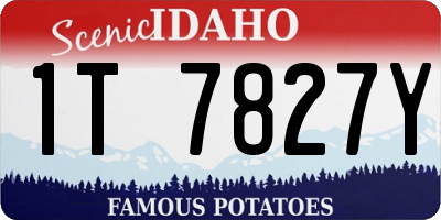 ID license plate 1T7827Y