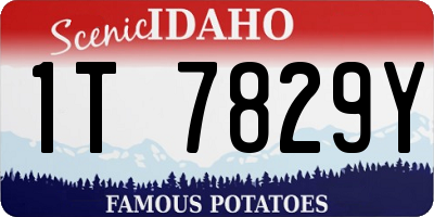 ID license plate 1T7829Y