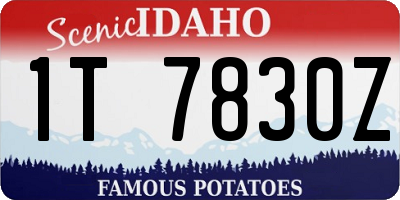 ID license plate 1T7830Z