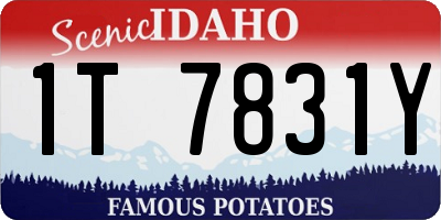 ID license plate 1T7831Y