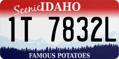 ID license plate 1T7832L