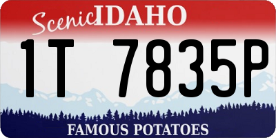 ID license plate 1T7835P