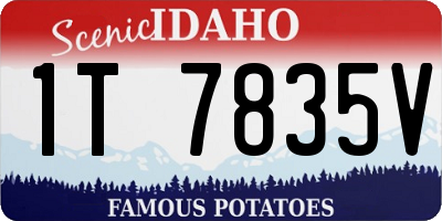 ID license plate 1T7835V