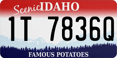 ID license plate 1T7836Q