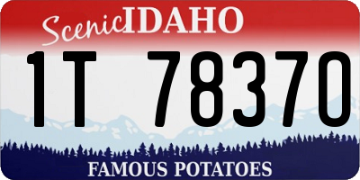 ID license plate 1T7837O