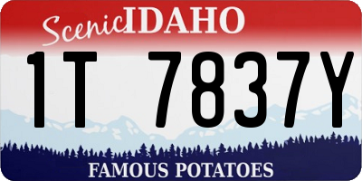 ID license plate 1T7837Y