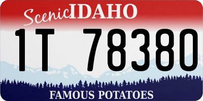 ID license plate 1T7838O