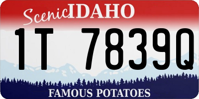 ID license plate 1T7839Q
