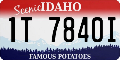 ID license plate 1T7840I