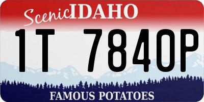 ID license plate 1T7840P