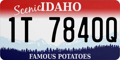 ID license plate 1T7840Q