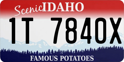 ID license plate 1T7840X