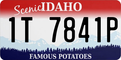 ID license plate 1T7841P
