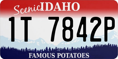 ID license plate 1T7842P