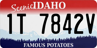 ID license plate 1T7842V