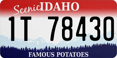 ID license plate 1T7843O