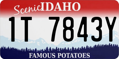 ID license plate 1T7843Y