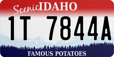ID license plate 1T7844A