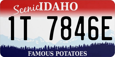 ID license plate 1T7846E