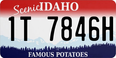 ID license plate 1T7846H