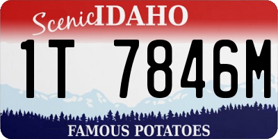 ID license plate 1T7846M