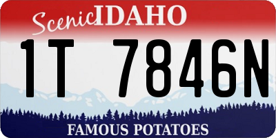 ID license plate 1T7846N