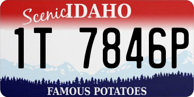 ID license plate 1T7846P