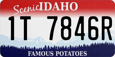 ID license plate 1T7846R