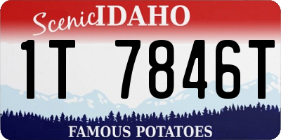 ID license plate 1T7846T