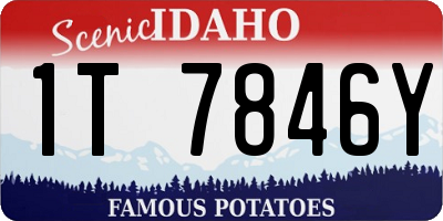 ID license plate 1T7846Y