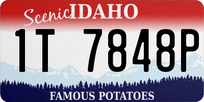 ID license plate 1T7848P