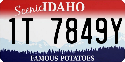 ID license plate 1T7849Y