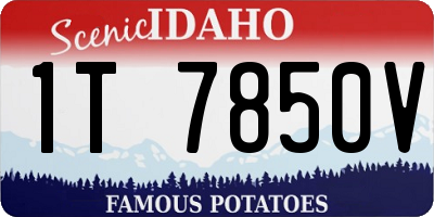 ID license plate 1T7850V