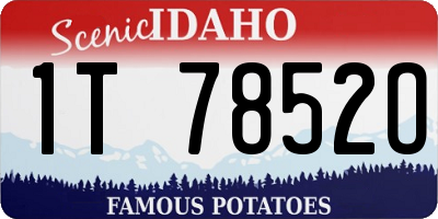 ID license plate 1T7852O