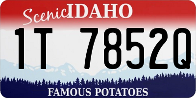 ID license plate 1T7852Q