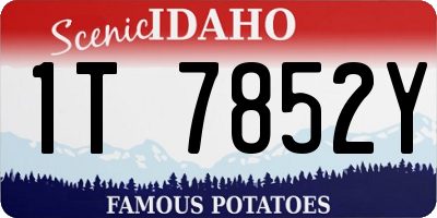 ID license plate 1T7852Y